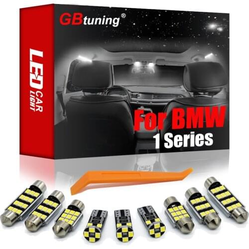GBtuning No Error LED For BMW 1 Series E81 E87 E82 E88 F20 F21 2003-2014 Car Bulb Accessories Interior Reading Room Light Kit