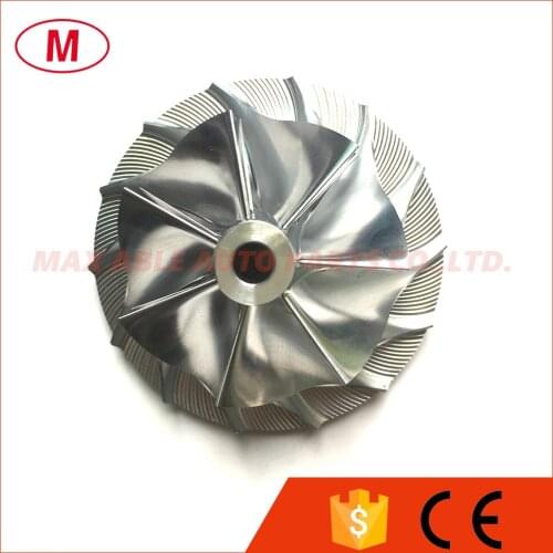 K27 5070-123-2005/2006 54.68/76.69mm 7+7 blades Turbo Billet compressor wheel/Aluminum 2618/Milling wheel for 5327-988-7120