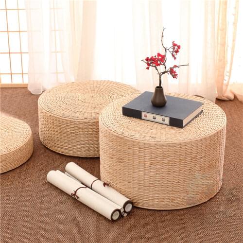 Grass-made futon tea ceremony cushion tatami mat meditation By Buddha mat plus thick meditation mat 20 cm high