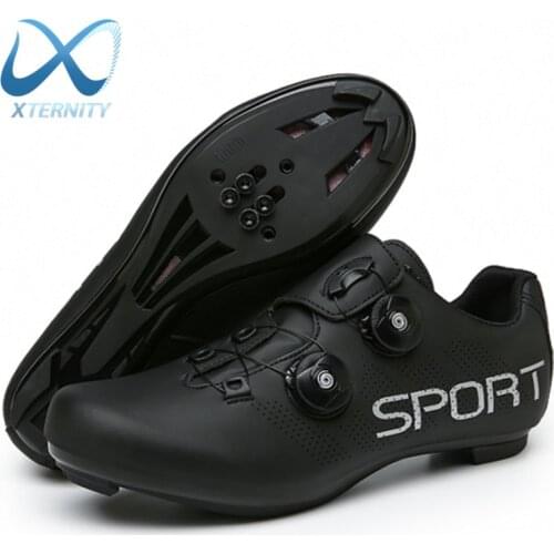 Professional Racing Flat Cycling Shoes MTB Ultralight Self-Locking Bicycle Sneakers Men High Quality Bike Sports SPD Cleat Shoes