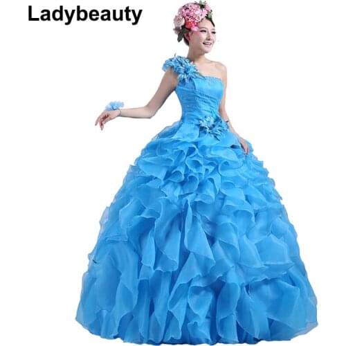Ladybeauty Womens One Shoulder Dresses