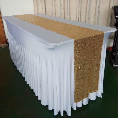 Hot Sale Retail 20pcs 30x275cm Sequin Table Runner Wedding Party Decorations Free Shipping MANY COLORS Marious