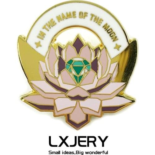 LXJERY In The Name Of The Moon Pin Badge On Backpack Funny Cartoon Brooch Pins For Clothes Broche For Women Girl Schoolbag