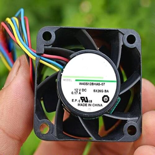 Mini Fan 4CM Double Ball Bearing 4028 Brushless Fan DC 12V 9970RPM Large Air Volume Cooling Fan PWM Speed Regulation