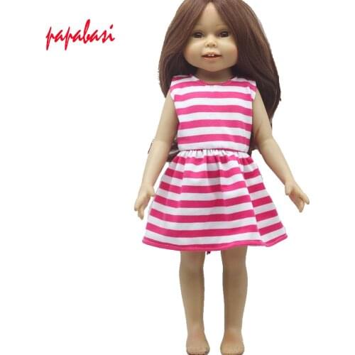 New Arrival 18inch Girl Doll Princess Dress For 43cm baby Doll Clothes Doll Gift toys