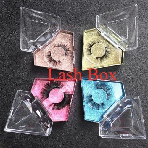 Wholesale Free custom Logo 25mm lashes Wholesale Glitter Paper Diamond case packing Label Makeup Box Mink Lashes