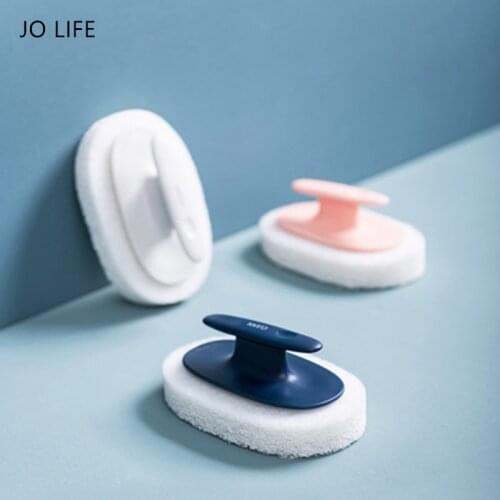 JO LIFE Anti-grease Dish Cloth Washing Towel Magic Kitchen Cleaning Sponge Descaling Brush With Hand Protector