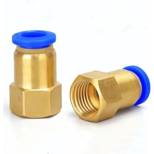 Air Pipe Fitting 10mm 12mm 8mm 6mm Hose Tube 1/8" 3/8" 1/2" BSP 1/4" Female Thread Brass Pneumatic Connector Quick Joint Fitting