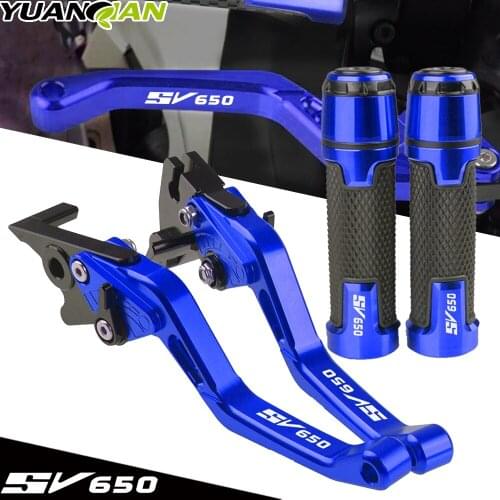 Motorcycle Folding Extendable Brake Clutch Leves Handle For SUZUKI SV650 SV 650 S 2013-2019 Motorbike CNC Aluminium Handbrake