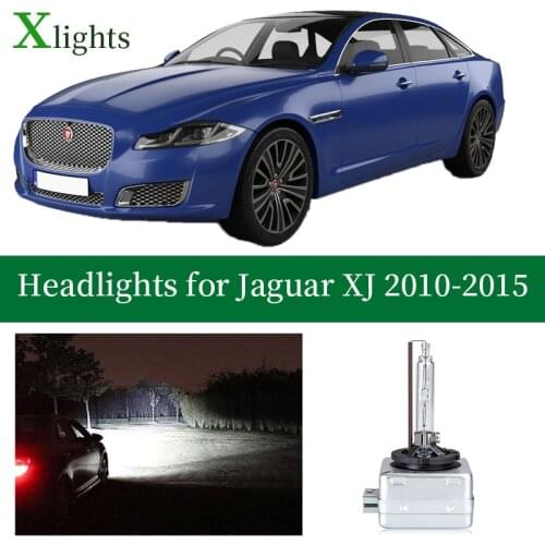 Xlights For Jaguar XJ 2010 2011 2012 2013 2014 2015 Kit Hid Xenon Lamp Headlight Lights Bi Xenon Projector Bulbs Low High Beam