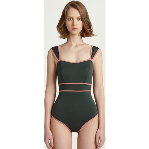 2021 New Swimwear Summer Swim Monokini Women Push Up Bathsuit Pad Holiday Beach One Piece Wear Swimming Trikini Bodysuit