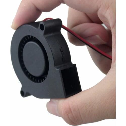 100 Pcs Gdstime 12V 5cm DC Brushless Blower Cooling Fan 50mm x 15mm 2Pin PC Cooler 50x50x15mm 5015 0.12A High Speed