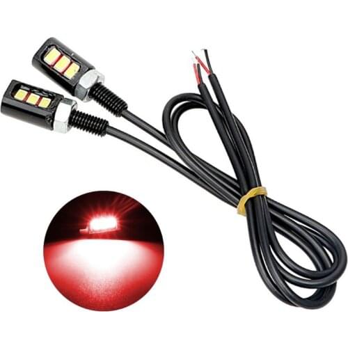 12V 3W Screw Bolt 5630 SMD 3 LED Lights Car Motorcycle Number License Plate Lamp