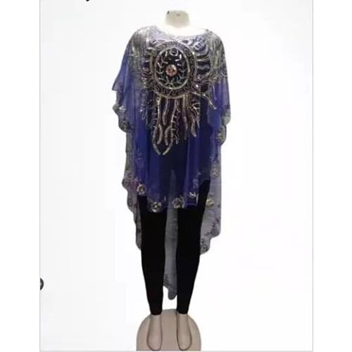 2021 Summer African Womens Sequins High Quality Top Fashion Temperament Casual African Womens Coat Skirt