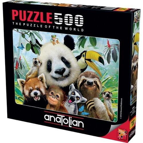 500 Pieces Anatolian Puzzle Hayvanat Bahçesi Selfie For Adult&Kids Toy Educational Entertainment Fun Enjoy Games Jigsaw
