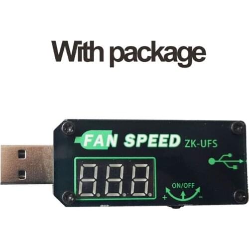 5V 5W USB Fan Governor Speed Controller Adjuster Timer LED Dimming Module Voltage Adjustable Cooling With Shell Office Car