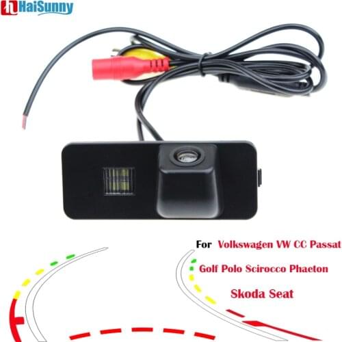 Parking Camera Dynamic Line Car Reverse Backup Rear View Camera For V W Volkswage CC Passat Golf Polo Scirocco Phaeton