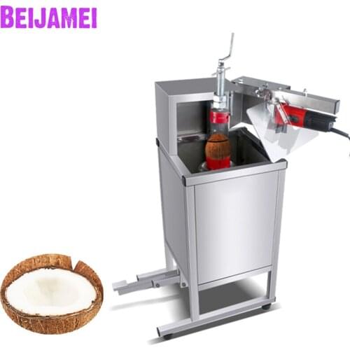 BEIJAMEI New Arrival automatic coconut shell opener opening machine industrial coconut top cutter