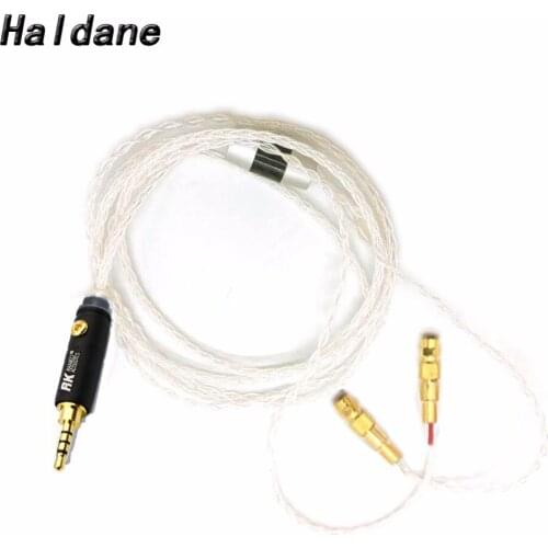 Free Shipping Haldane 2.5/3.5/4.4mm Balanced 8Core Silver Plated Cable For HE400 HE5 HE6 HE300 HE560 HE4 HE500 HE6 Headphones