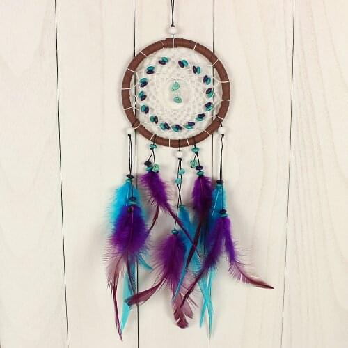 Turquoise Catching Dream Catcher Car Handmade Dreamcatcher Hanging Decoration Creative Feathers Home Pendant Wedding Decor