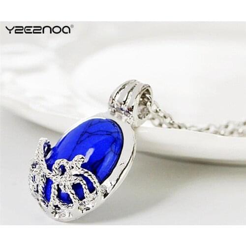 Big Sun Protection Stone Necklace Theme Jewelry Vampire Diaries The Vampire Diaries Movie Catherine Blue Color Cool Pendant