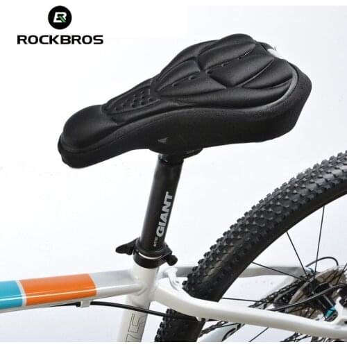 RockBros Bicycle Saddle Cover 3D Padded Cycling Breathable Bike Seat Ciclismo Sillin Bicicleta 5 Colors Bicycle Parts