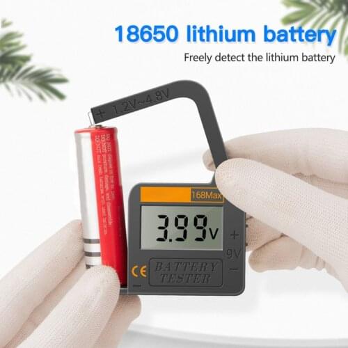Digital Lithium Battery Capacity Tester Universal Battery Load Analyzer Display for Lithium 18650 AAA AA Button Cell Tester