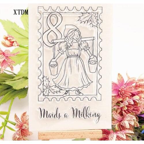 Hot selling goose transparent clear stamp / silicone seal roller stamp DIY scrapbook album / card production