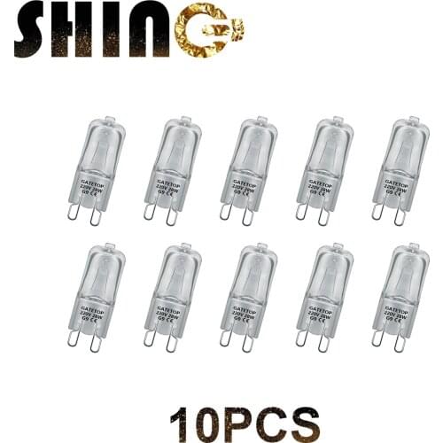 Hot Size Halogen Lamp 10pcs/Lot G9 28W 220V Crystal Chandelier Home Decoration