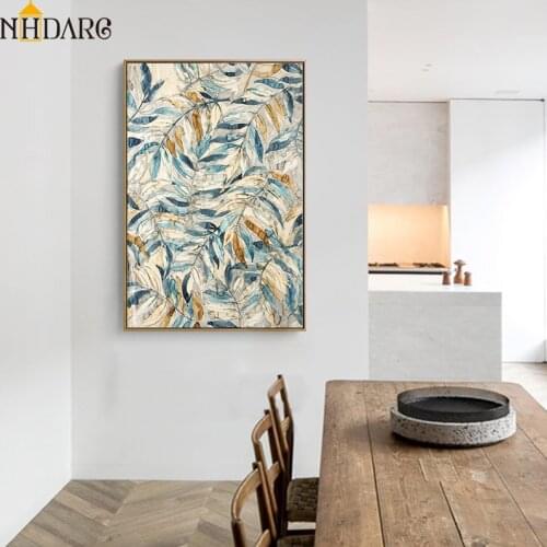 Pastoral Natural Elegant Chic Tree Leaves Sole Introduction Canvas Print Painting Poster Wall Picture For Living Room Home Decor