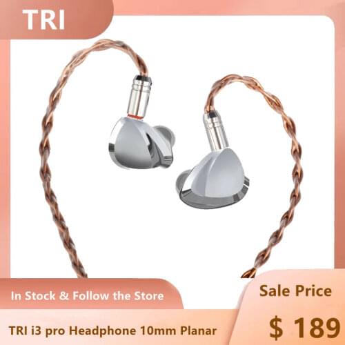 TRI i3 pro HiFi Planar Magnetic+1DD+1BA Driver Earphone I3 Pro Headphone In Ear Monitor Update Earbuds TRI I3 Sports Headset IEM