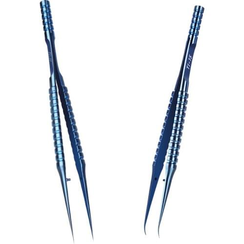 Mechanic Titanium Alloy Tweezers Precise Anti Magnetic Electronics Tweezers Fingerprint Fly Line Micro Phone Repair Tool