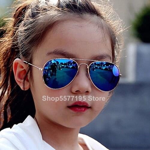 Boys Girls Retro Fashion Aviation Sunglasses Kids Goggles Students Pilot Sun Glasses Party Eyewear Outdoor Eye Glasses UV400