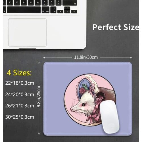 Trashy And Classy Mouse Pad DIY Print Cushion Animal Marsupial Trash Swamp Opossum Possum Lolita Gothic Lolita