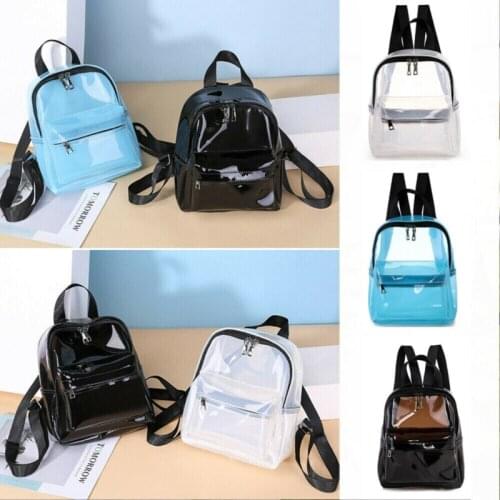 Fashion Women Backpack Transparent Versatile Student Bags High Quality Youth PVC Backpacks Spring New Fashion