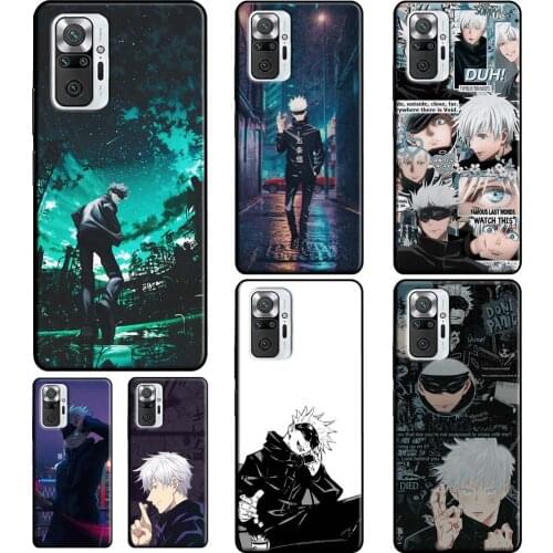 Gojo Satoru Jujutsu Kaisen For Xiaomi Redmi Note 10 Pro 8 8T 9S Note 9 Pro Soft Case For Redmi 9T 9A 9C K40 Cover