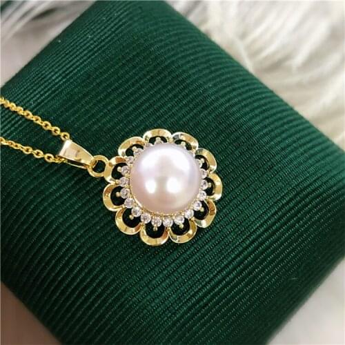 Wholesale Gold Plated Pendant Mountings Findings Jewelry Settings Parts for Pearls Beads Stones, 10pcs/Lot