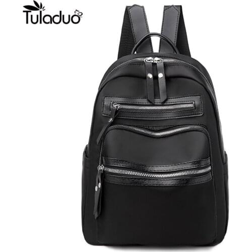 Backpack Women Oxford Shoulder Bag For Teenage Girls Kids Multi-Function Small Bagpack Female Ladies School Backpack
