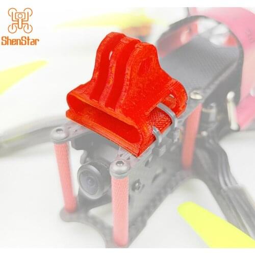 ShenStar 3D Printed Soft Material 180 Degree Camera Mount for Gopro Action Camera Protection Frame Accessories FPV Racing Drone