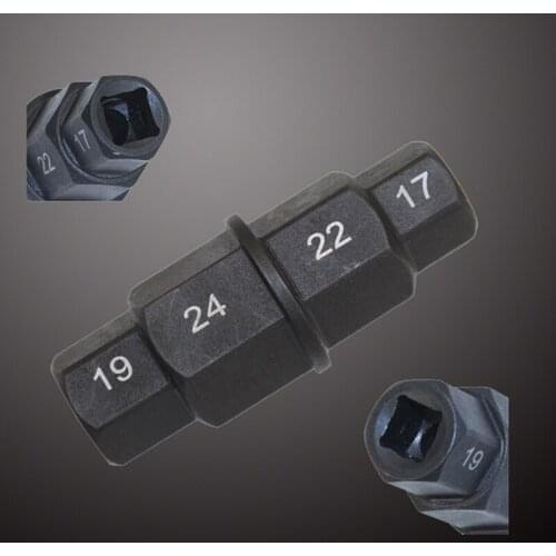 ATLIN Hex Axle Tool For Motorcycle Front Axle Wheel, Hex Allen Axle Spindle Tool 17mm, 19mm, 22mm, 24mm Reparatie Tools