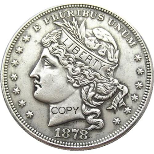 USA 1878 Goloid Metric Dollar Patterns Silver Plated Copy Coin