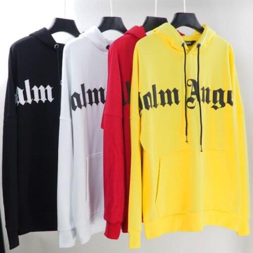 Palm Angels 21SS Letter Logo Long Men and Women Sleeve Crewneck Sweatshirt Casual Fashion Men Long Sleeve Hoodeds Boyfriend Gift