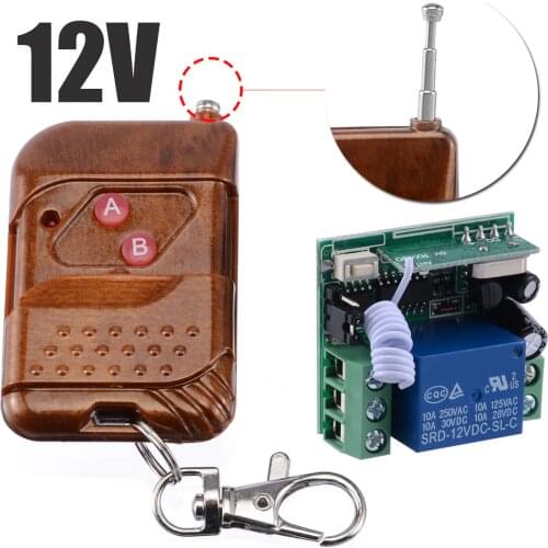 Universal 433MHZ Wireless Remote Controller 1 Channel Wireless Relay Switch Receiver Transmitter Key for Electric Garage Door