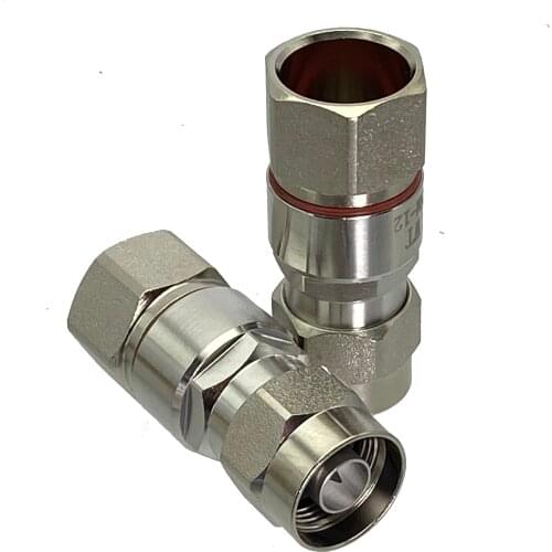 10pcs connector N male Plug clamp 1/2" corrugated cable straight M RF Coaxial