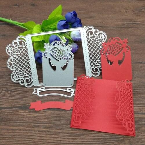 3pc flower vine ribbon hat lady Metal Cutting Dies Stencil Scrapbooking Photo Album Card Paper Embossing Craft DIY