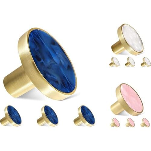 4 Pack Gold Knobs For Dresser Drawers, Brass Dresser Knobs Round Cabinet Knobs For Kitchen Cabinet Cupboard