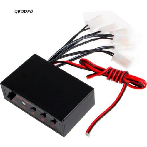 6 Ways LED Car Strobe Flash Light Lamp Emergency Flashing Controller Box DC 12V