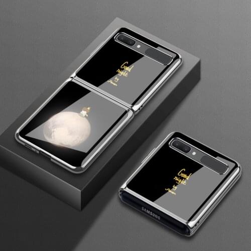 Lovely Cartoon Case For Samsung Z Flip 5G Cover Luxury F7000 Tempered Glass Shockproof Shell For Samsung Z Flip F7070 Case