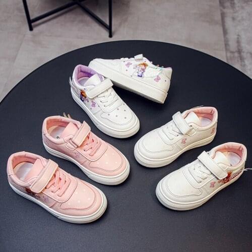 Patchwork Kids Sneakers for Girls 2021 New Boys Sports Shoes for Children 26-37 Years Old Sneakers Flat Heel Causal Shoes E07112