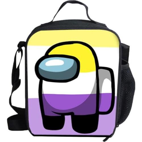 Kids cartoon anime Print lunch bag childrens space werewolf killing lunch bag insulation lunch box